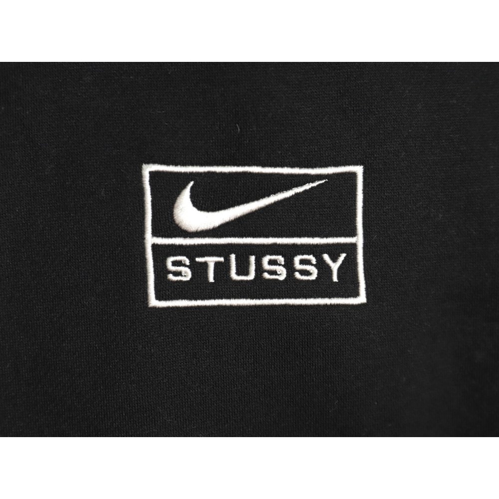 Nike x Stussy Nike Stussy co-branded 23SS plush sweatshirt  Black