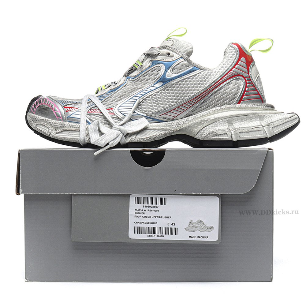 DD Ba1enci*ga 3XL White Multicolor