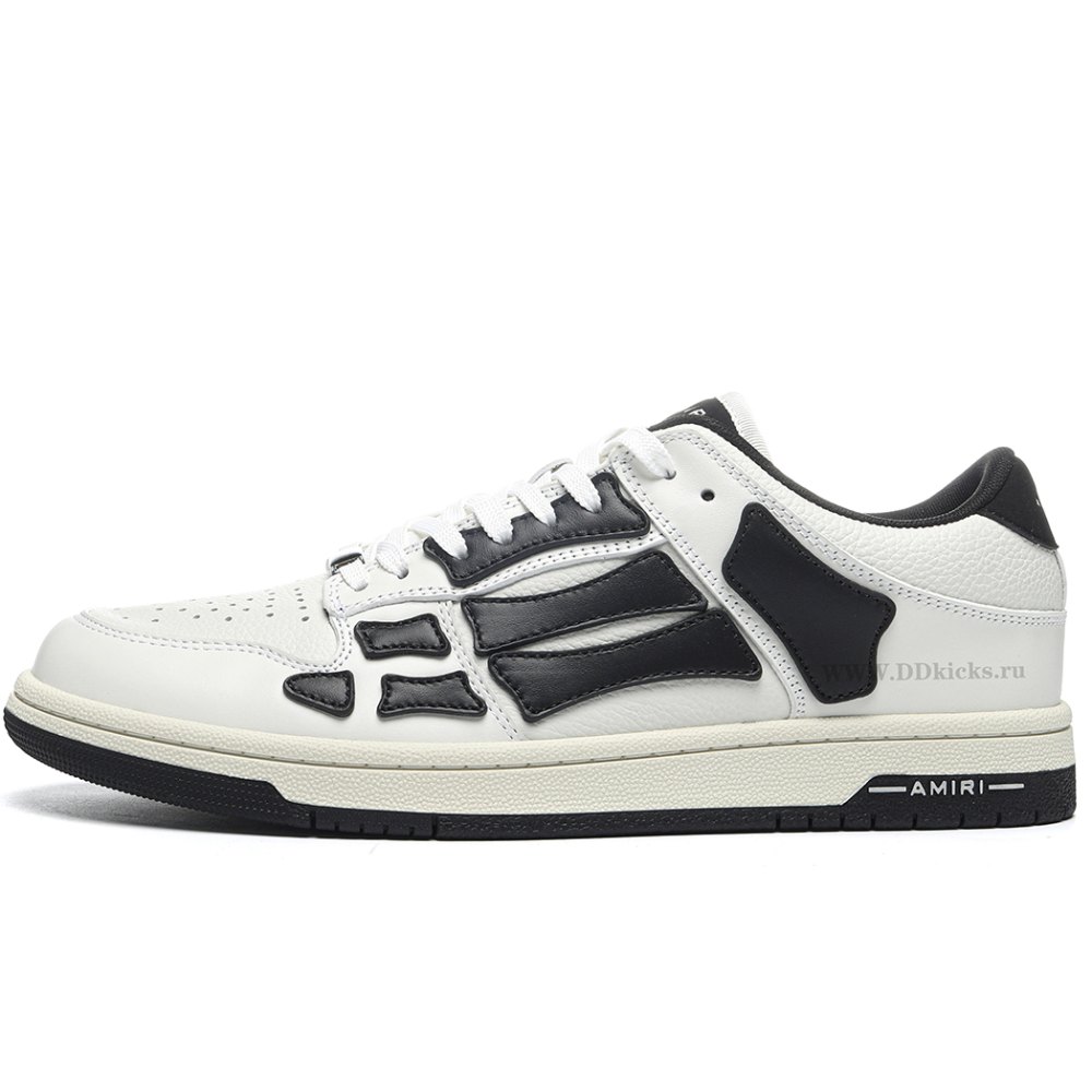 DD Amiri Skel Top Low White Black White