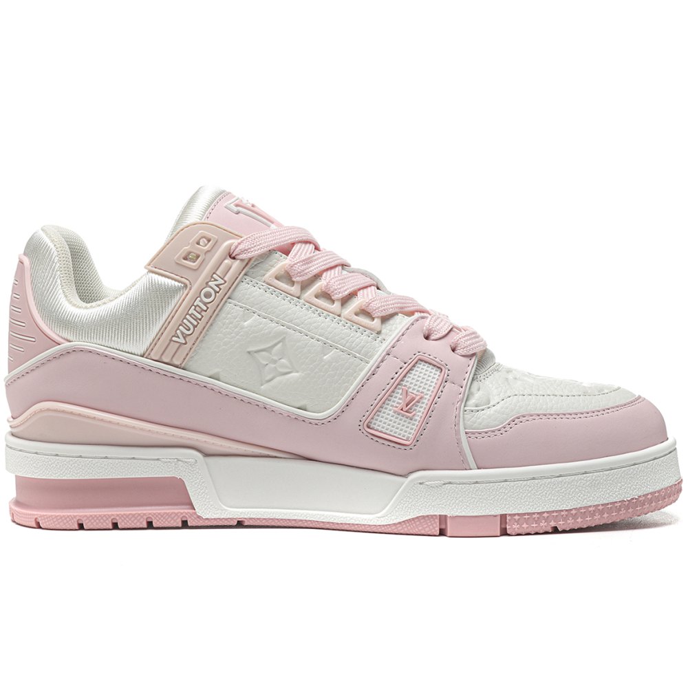 DD Lou1s Vu1tton Trainer Low White Pink-VL0232