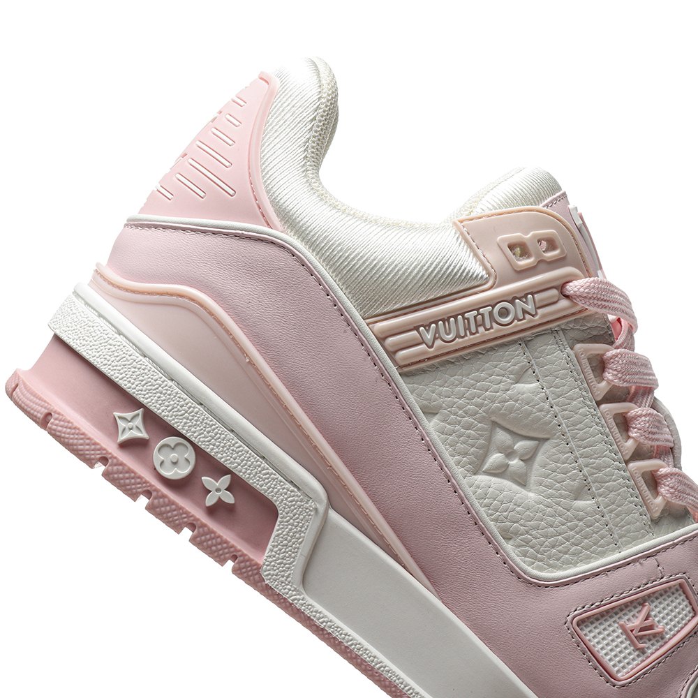 DD Lou1s Vu1tton Trainer Low White Pink-VL0232