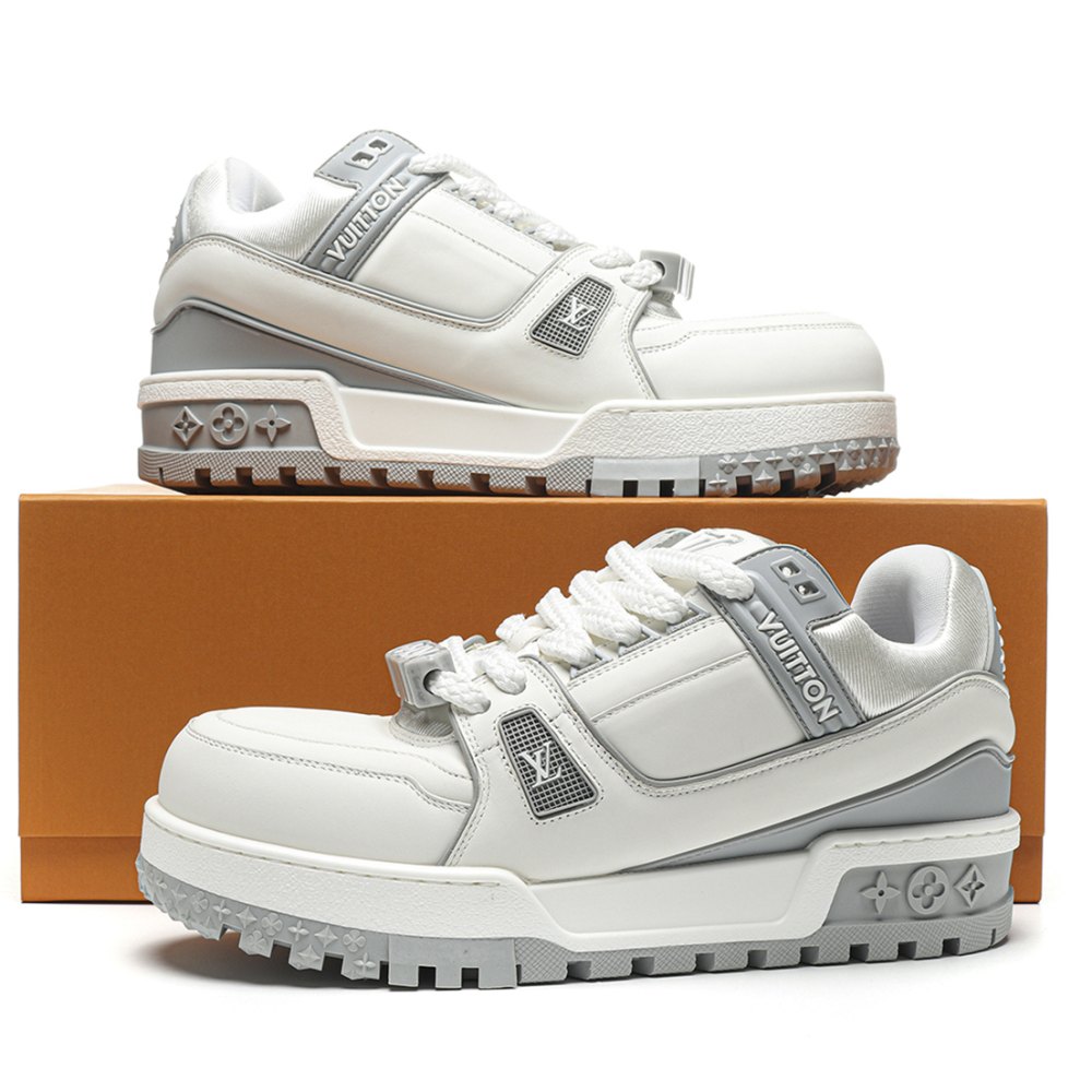 DD  Lou1s Vu1tton Trainer Maxi white/grey