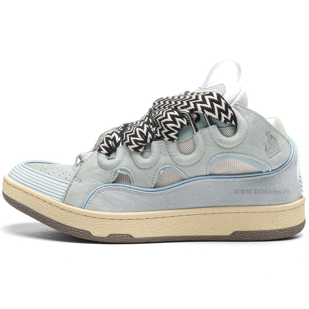 DD 1*ANVIN Leather Curb Light Blue Gum (women's)