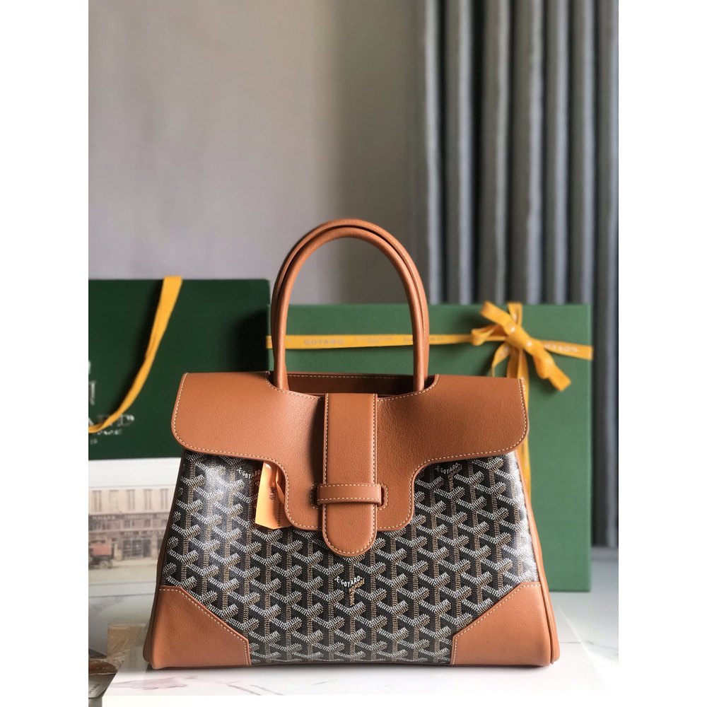 DD G0yard Saïgon tote bag Black & Tan 34cm x 18cm x 24cm