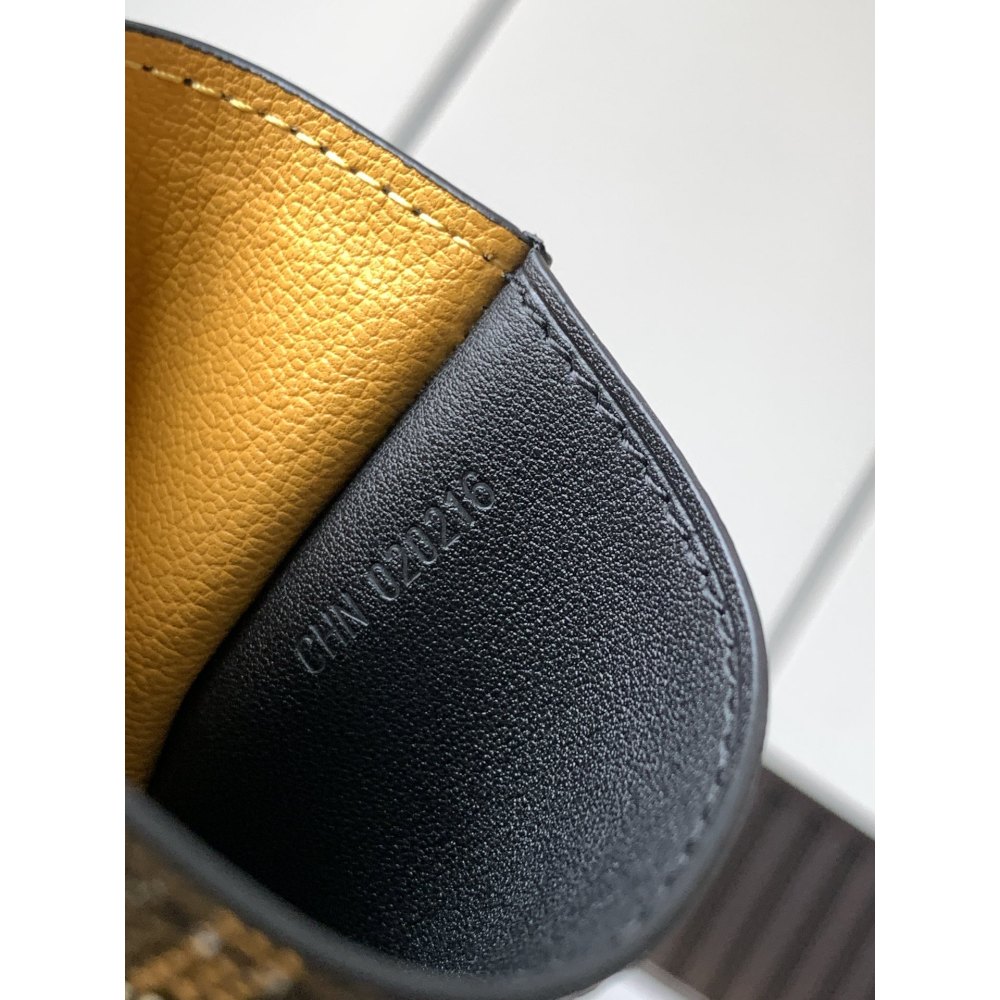 DD G0yard Saint-Pierre Card Wallet Black 11cm*1.5cm*7.5cm