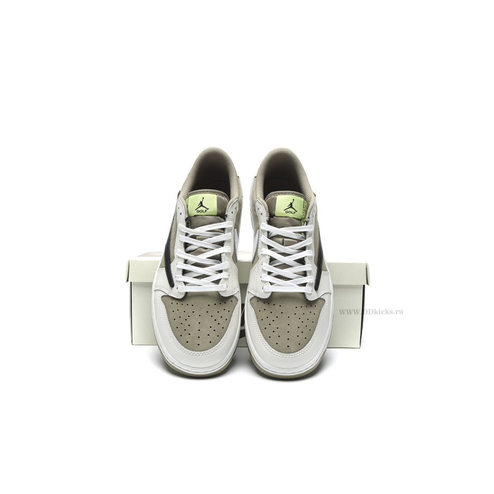 Size 14  Jordan 1 Retro Low Golf Travis Scott Neutral Olive