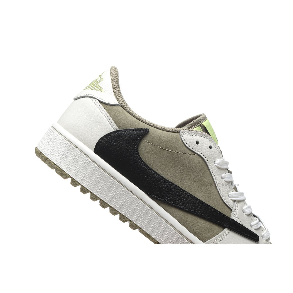 Size 14  Jordan 1 Retro Low Golf Travis Scott Neutral Olive